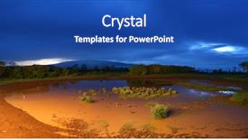  Presentation with war on africa - Slides with panorama of a night landscape background and a  colored foreground