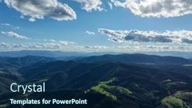  Presentation with rolling hills - Theme with panorama-of-beautiful-countryside background and a  colored foreground