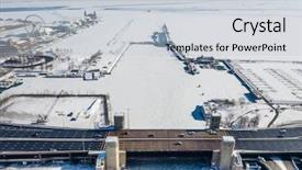  Presentation with chicago - Presentation enhanced with panorama of chicago polar vortex background and a lemonade colored foreground