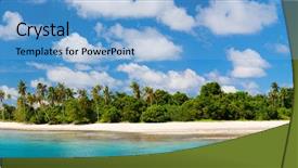  Presentation with malaysia - Presentation with sabah - panorama of idyllic mantabuan island background and a light blue colored foreground