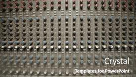  Presentation with sound - Theme consisting of panorama of old dirty sound mixer panel background and a gray colored foreground