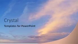  Presentation with sky - PPT theme consisting of panorama-of-sky-background-during and a light blue colored foreground