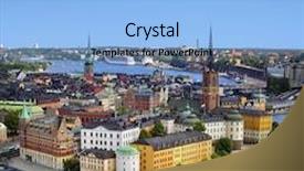  Presentation with panorama old tbilisi - Beautiful PPT layouts featuring panorama of stockholm sweden backdrop and a light blue colored foreground