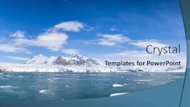  Presentation with sky blue - Theme having panorama-of-the-blue-sky background and a light blue colored foreground