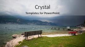  Presentation with italy - Amazing presentation theme having panorama of the gorgeous lake backdrop and a light gray colored foreground