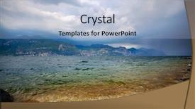  Presentation with italy - Audience pleasing presentation theme consisting of panorama of the gorgeous lake backdrop and a light blue colored foreground