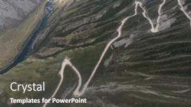  Presentation with republic day - Presentation theme consisting of panorama-of-the-katu-yaryk background and a dark gray colored foreground