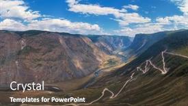  Presentation with republic day - Audience pleasing PPT theme consisting of panorama-of-the-katu-yaryk backdrop and a tawny brown colored foreground