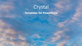  Presentation with sky sun - Beautiful presentation theme featuring panorama-of-the-sky-during backdrop and a teal colored foreground