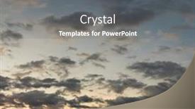  Presentation with orange colored - Colorful PPT theme enhanced with panorama-of-the-sky-during backdrop and a dark gray colored foreground