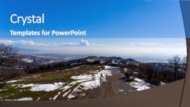  Presentation with aerial refueling - Beautiful slide set featuring panorama over a mountain bulgaria backdrop and a  colored foreground