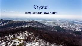  Presentation with aerial refueling - Slide set having panorama over a mountain bulgaria background and a light blue colored foreground