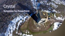  Presentation with mountain and couples - Amazing PPT theme having panorama over a mountain bulgaria backdrop and a ocean colored foreground