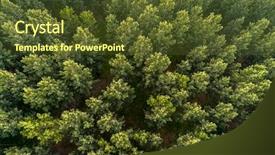  Presentation with mountain - Presentation theme consisting of panorama over a mountain bulgaria background and a tawny brown colored foreground