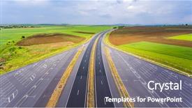  Presentation with mountain - Amazing presentation theme having panorama over a mountain bulgaria backdrop and a gray colored foreground