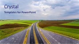  Presentation with mountain - Presentation consisting of panorama over a mountain bulgaria background and a light blue colored foreground