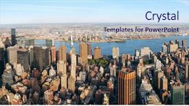  Presentation with new york city - Theme with panorama view with new jersey background and a  colored foreground