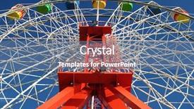  Presentation with sydney - Beautiful presentation theme featuring panorama wheel luna park sydney backdrop and a seafoam green colored foreground