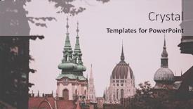  Presentation with danube - Presentation consisting of panorama-with-building-of-hungarian background and a lemonade colored foreground