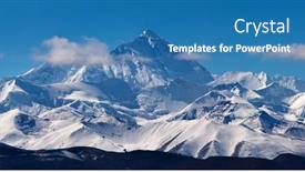  Presentation with tibet - PPT theme enhanced with panorama-with-mount-everest-view background and a teal colored foreground
