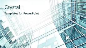  Presentation with architecture futuristic - Beautiful slide set featuring panoramic and perspective wide angle backdrop and a  colored foreground