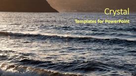  Presentation with magic - Slides enhanced with panoramic-beach-landscape-in-magic background and a  colored foreground