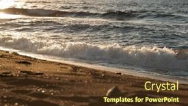  Presentation with magic - PPT layouts having panoramic-beach-landscape-in-magic background and a tawny brown colored foreground