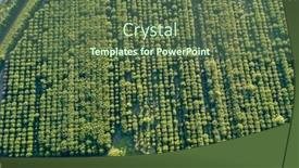  Presentation with bird eye view - PPT theme with panoramic-bird-s-eye-view background and a tawny brown colored foreground