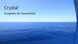 Presentation with horizon - Cool new PPT layouts with panoramic blue sea and sky backdrop and a light blue colored foreground