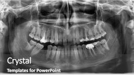  Presentation with panoramic - Presentation enhanced with panoramic dental x-ray background and a dark gray colored foreground