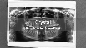  Presentation with black dental - Colorful slide deck enhanced with black body radiation - panoramic dental x-ray backdrop and a dark gray colored foreground