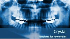  Presentation with facial - Cool new PPT theme with panoramic facial x-ray backdrop and a ocean colored foreground