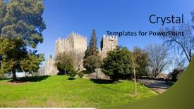  Presentation with north gate shenandoah park - Audience pleasing slides consisting of panoramic image of guimaraes castle backdrop and a  colored foreground