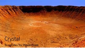  Presentation with panoramic - Colorful presentation theme enhanced with panoramic image of the meteor backdrop and a gold colored foreground