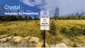  Presentation with yosemite - Colorful PPT theme enhanced with panoramic-landscape-view-yosemite-national backdrop and a teal colored foreground