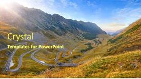  Presentation with transylvania - Presentation design having panoramic mountain road transfagarasan highway the most beautiful road in europe romania transfagarash ridge fagaras scenic view at canyon in carpathian mountains transylvania sunset sky background and a tawny brown colored foreground