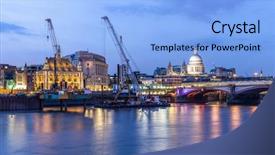  Presentation with paul - Amazing PPT layouts having panoramic of st paul cathedral backdrop and a light blue colored foreground