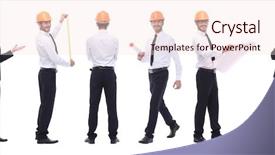  Presentation with photo collage - Amazing slide set having panoramic photo collage of qualified backdrop and a lemonade colored foreground