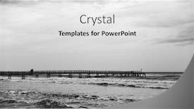  Presentation with black sea - Slide deck enhanced with panoramic-seascape-with-the-sea background and a white colored foreground