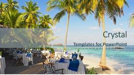  Presentation with air purifier - Amazing presentation having panoramic view from open air backdrop and a sky blue colored foreground