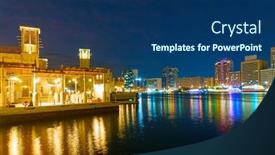 Presentation with emirates - Beautiful theme featuring panoramic-view-of-al-seef backdrop and a ocean colored foreground