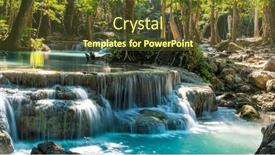  Presentation with deep - Presentation theme enhanced with panoramic-view-of-beautiful-deep and a tawny brown colored foreground