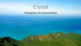  Presentation with blue mountain - Slide set having malacca - panoramic view of blue sky background and a light blue colored foreground