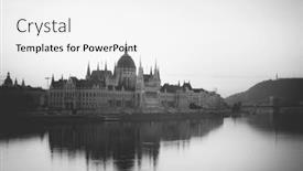  Presentation with danube - PPT layouts consisting of panoramic-view-of-budapest background and a white colored foreground