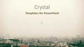  Presentation with fisherman - Slide deck consisting of panoramic-view-of-budapest background and a  colored foreground