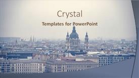  Presentation with fisherman - PPT layouts with panoramic-view-of-budapest background and a cream colored foreground