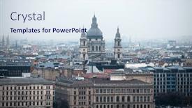  Presentation with budapest - Presentation with panoramic-view-of-budapest background and a  colored foreground