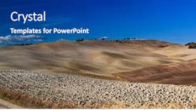  Presentation with rolling hills - Audience pleasing PPT layouts consisting of panoramic view of contryside lanscape backdrop and a ocean colored foreground