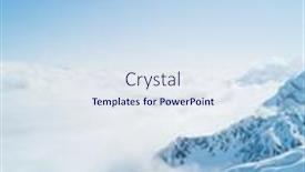  Presentation with panoramic - Amazing presentation theme having panoramic-view-of-high-mountains backdrop and a sky blue colored foreground