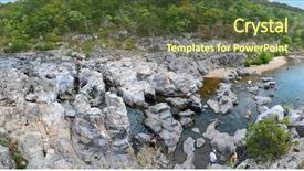  Presentation with seashell ins - Slide set enhanced with panoramic view of johnson shut background and a tawny brown colored foreground